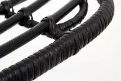 SEDIA IN FIBRE NATURALI NERA - LORENA