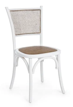 SEDIA IN LEGNO BIANCA - CARREL