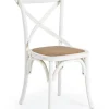 SEDIA IN LEGNO BIANCA - CROSS