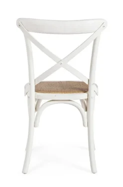 SEDIA IN LEGNO BIANCA - CROSS