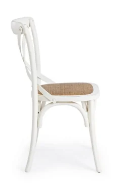 SEDIA IN LEGNO BIANCA - CROSS