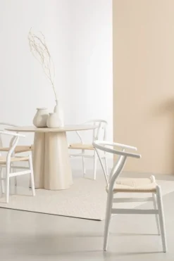 SEDIA IN LEGNO BIANCO - ARTAS