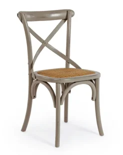 SEDIA IN LEGNO GRIGIO SCURO - CROSS