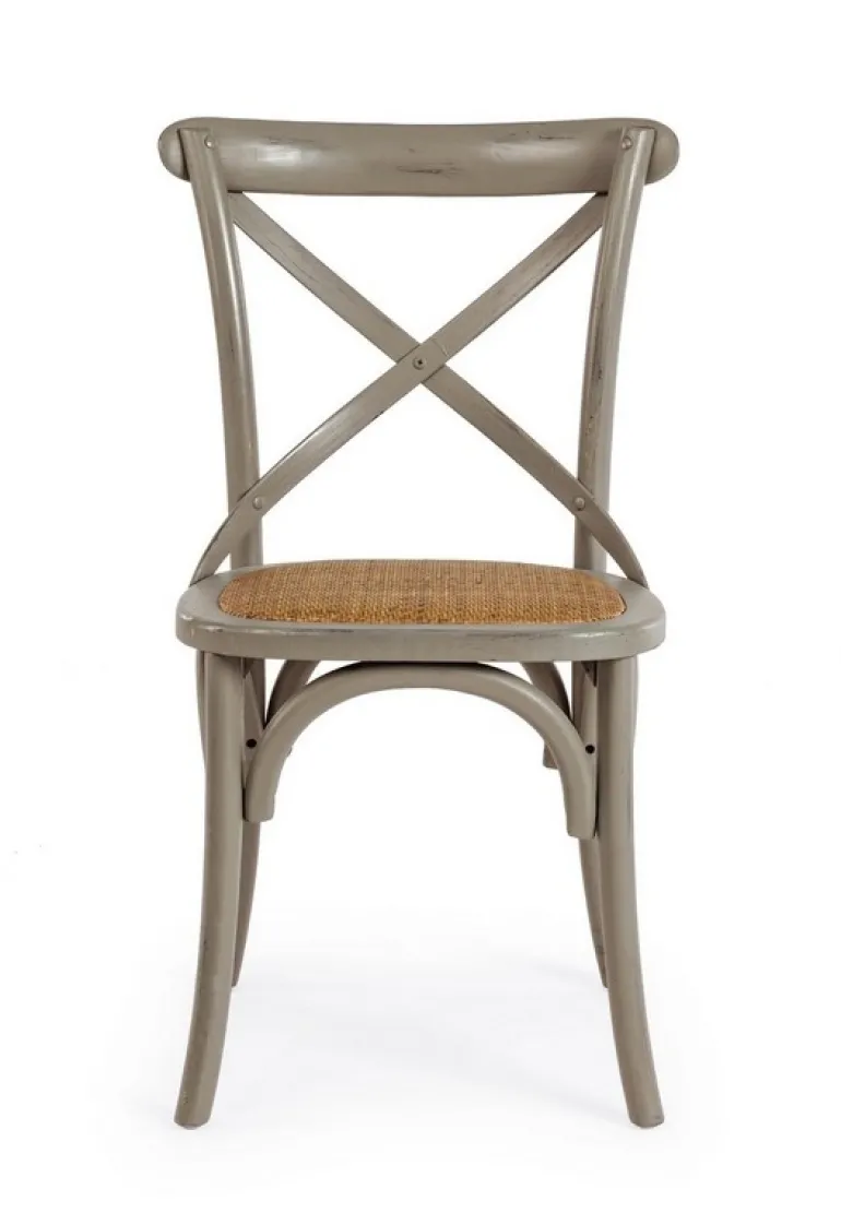 SEDIA IN LEGNO GRIGIO SCURO - CROSS