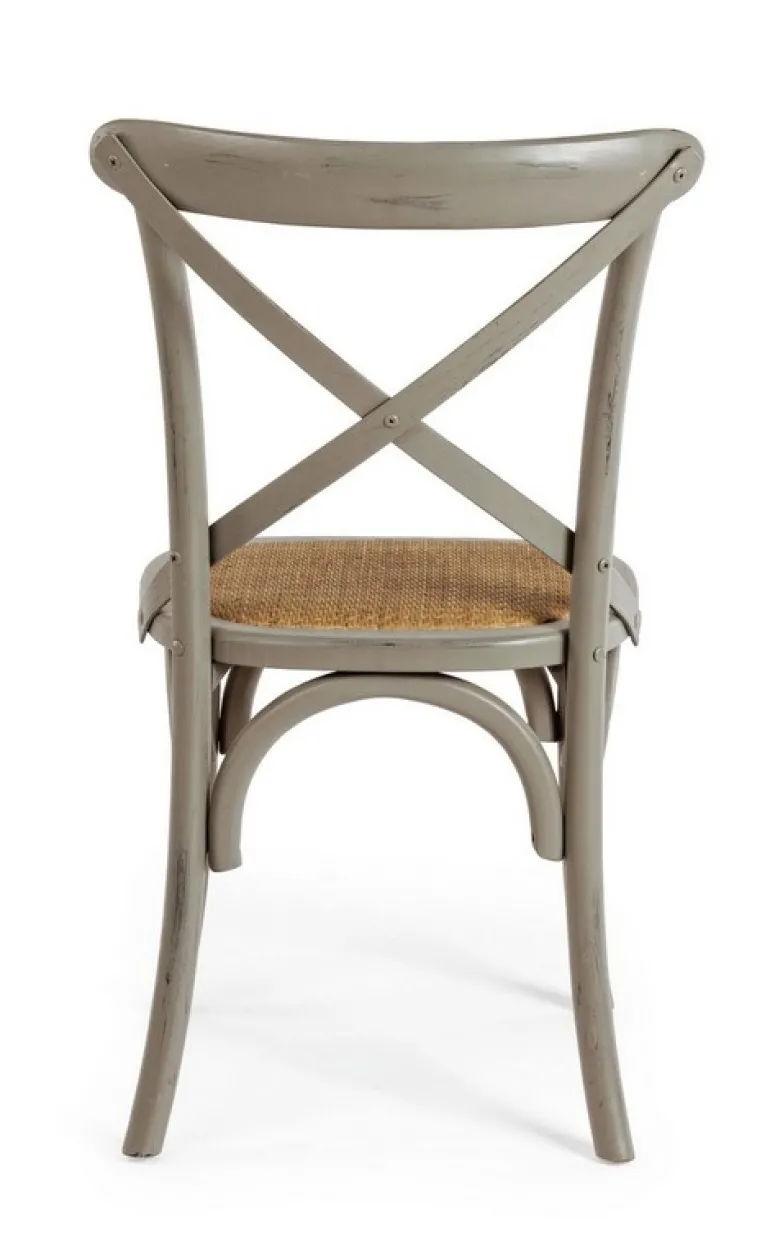 SEDIA IN LEGNO GRIGIO SCURO - CROSS