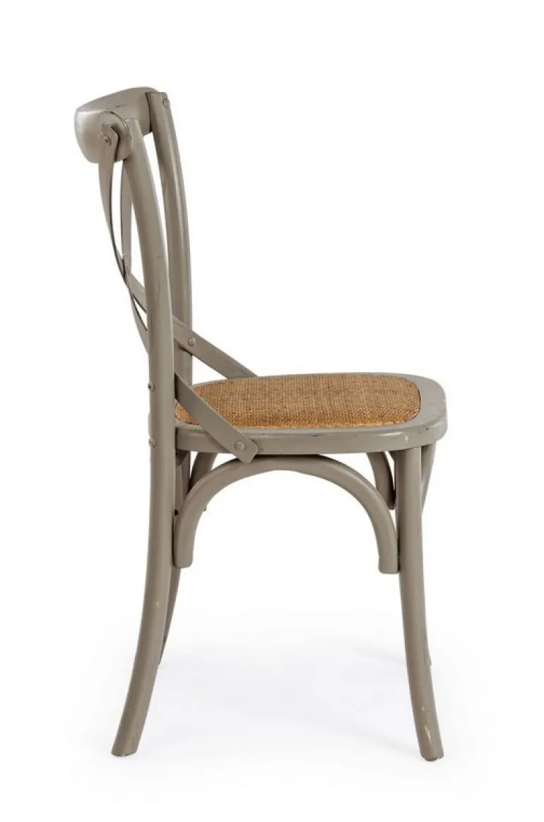 SEDIA IN LEGNO GRIGIO SCURO - CROSS