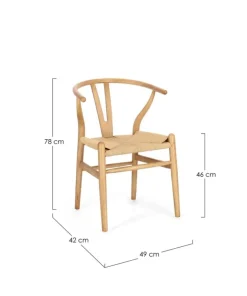 SEDIA IN LEGNO NATURALE - ARTAS