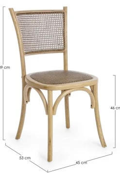 SEDIA IN LEGNO NATURALE - CARREL