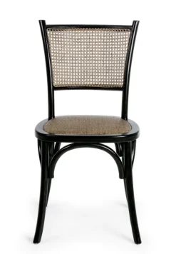 SEDIA IN LEGNO NERA - CARREL