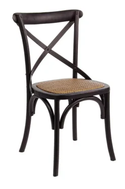 SEDIA IN LEGNO NERA - CROSS