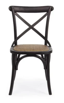 SEDIA IN LEGNO NERA - CROSS