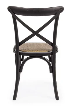 SEDIA IN LEGNO NERA - CROSS