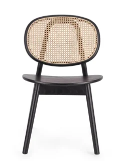 SEDIA IN LEGNO NERO - ADOLIS