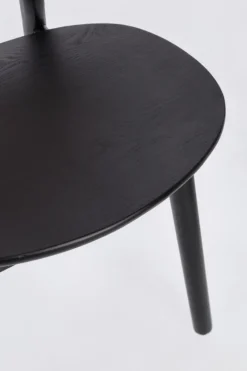 SEDIA IN LEGNO NERO - ADOLIS