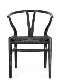 SEDIA IN LEGNO NERO - ARTEMIA
