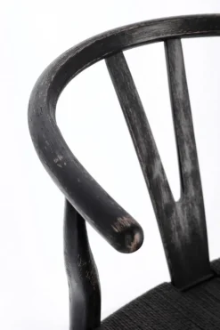 SEDIA IN LEGNO NERO - ARTEMIA