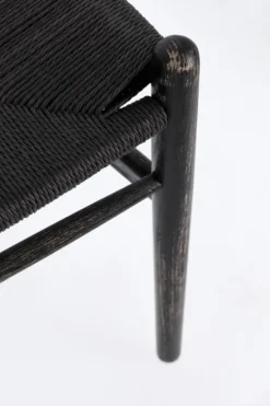 SEDIA IN LEGNO NERO - ARTEMIA
