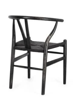 SEDIA IN LEGNO NERO - ARTEMIA