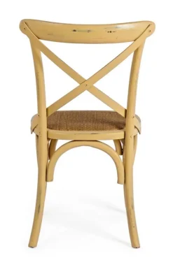 SEDIA IN LEGNO OCRA - CROSS