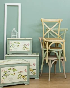 SEDIA IN LEGNO OCRA - CROSS