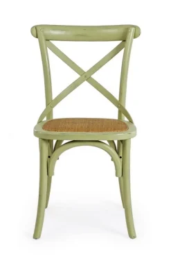 SEDIA IN LEGNO VERDE - CROSS