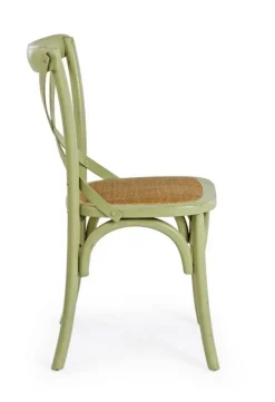 SEDIA IN LEGNO VERDE - CROSS