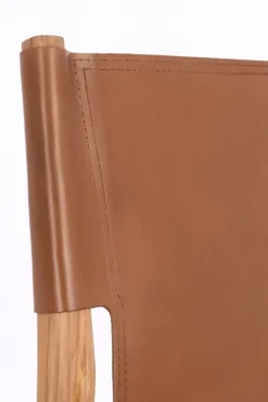 SEDIA IN PELLE COGNAC - CAROLINE