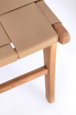 SEDIA IN PELLE TORTORA - JOANNA