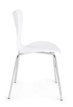 SEDIA IN PLASTICA BIANCA - TESSA