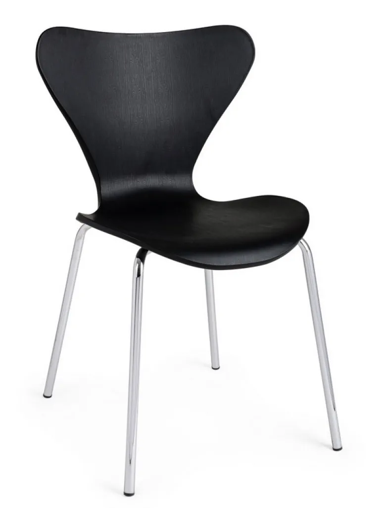 SEDIA IN PLASTICA NERA - TESSA