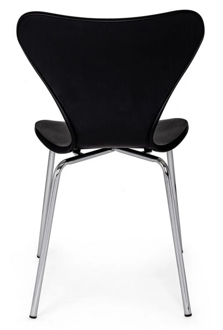 SEDIA IN PLASTICA NERA - TESSA