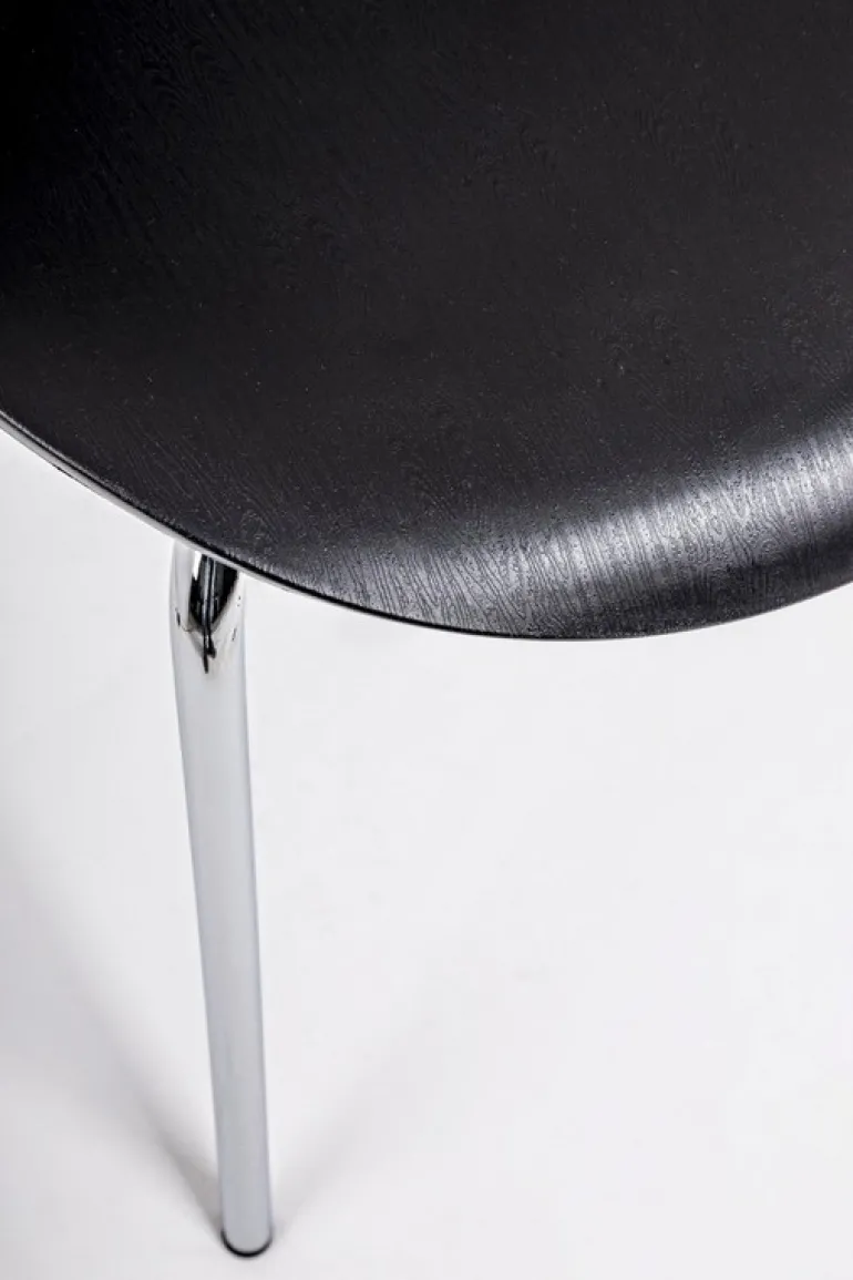 SEDIA IN PLASTICA NERA - TESSA