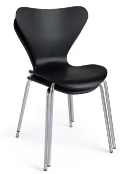 SEDIA IN PLASTICA NERA - TESSA