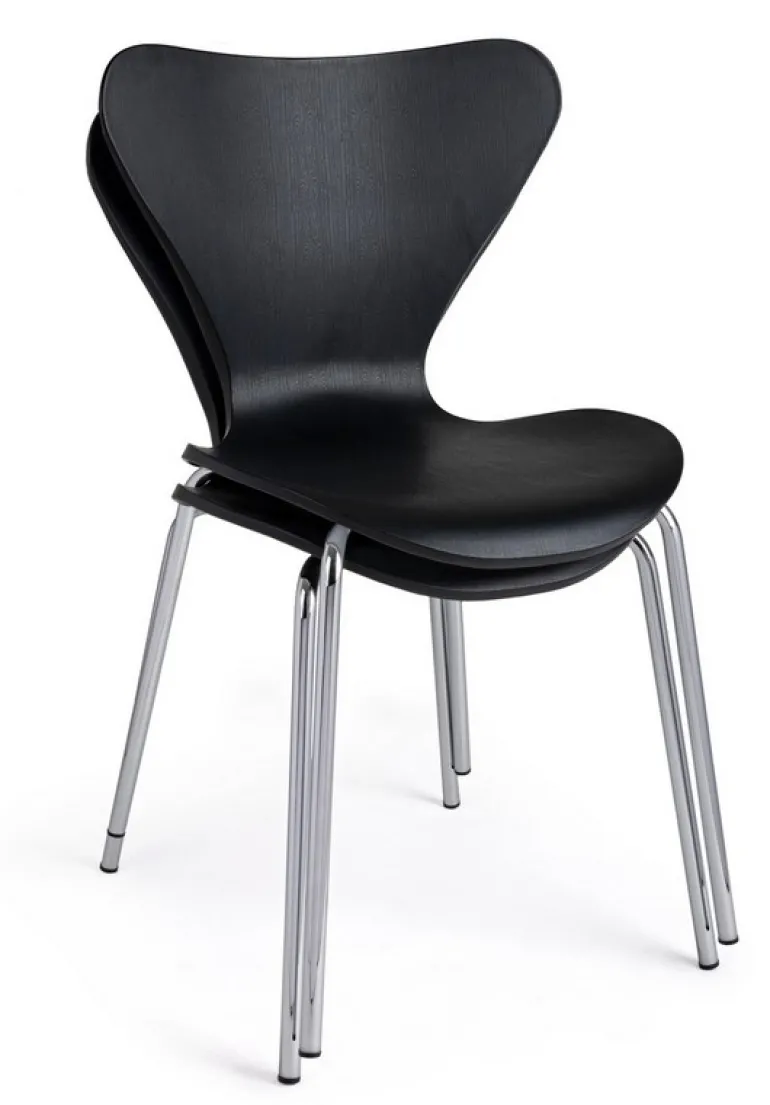 SEDIA IN PLASTICA NERA - TESSA