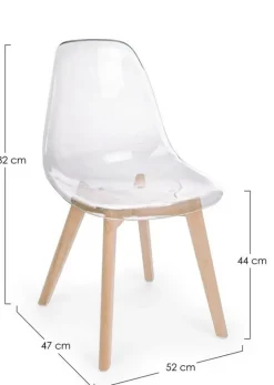 SEDIA IN PLASTICA TRASPARENTE - EASY