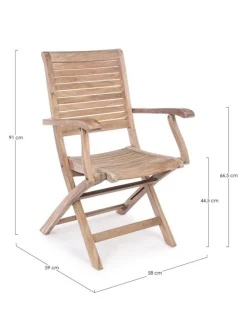 SEDIA IN TEAK PIEGHEVOLE - MARYLAND