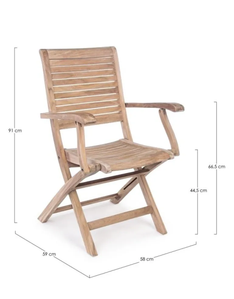 SEDIA IN TEAK PIEGHEVOLE - MARYLAND