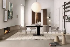 SEDIA IN TESSUTO BEIGE - CORA