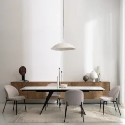 SEDIA IN TESSUTO BEIGE - WENDY