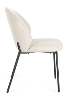 SEDIA IN TESSUTO BEIGE - WENDY