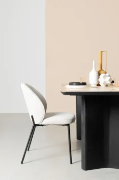 SEDIA IN TESSUTO BEIGE - WENDY