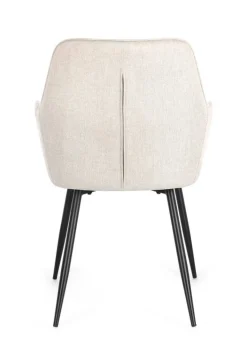 SEDIA IN TESSUTO BEIGE- CORA