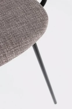 SEDIA IN TESSUTO GRIGIO - SIENNA