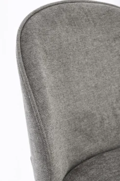 SEDIA IN TESSUTO GRIGIO SCURO - WENDY