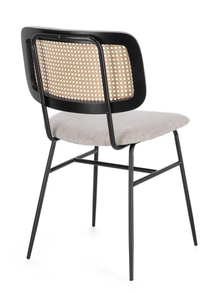 SEDIA IN TESSUTO NATURALE - GLENNA