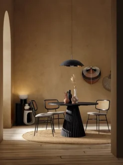 SEDIA IN TESSUTO NATURALE - GLENNA