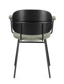 SEDIA IN TESSUTO VERDE - SIENNA