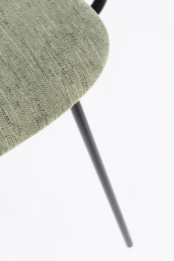 SEDIA IN TESSUTO VERDE - SIENNA