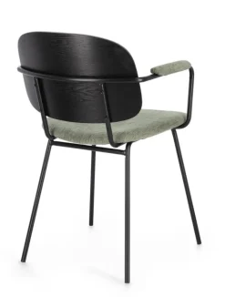 SEDIA IN TESSUTO VERDE - SIENNA