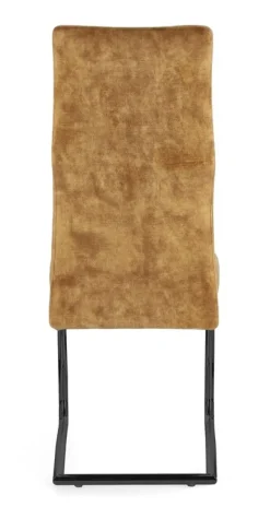 SEDIA IN VELLUTO GIALLO - THELMA